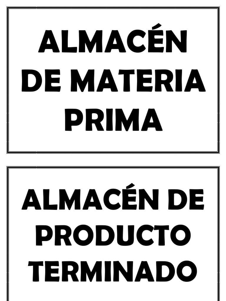 Señalización y Letreros para Almacenes | PDF