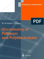 Viscosimetry of Polymers and Polyelectrolytes