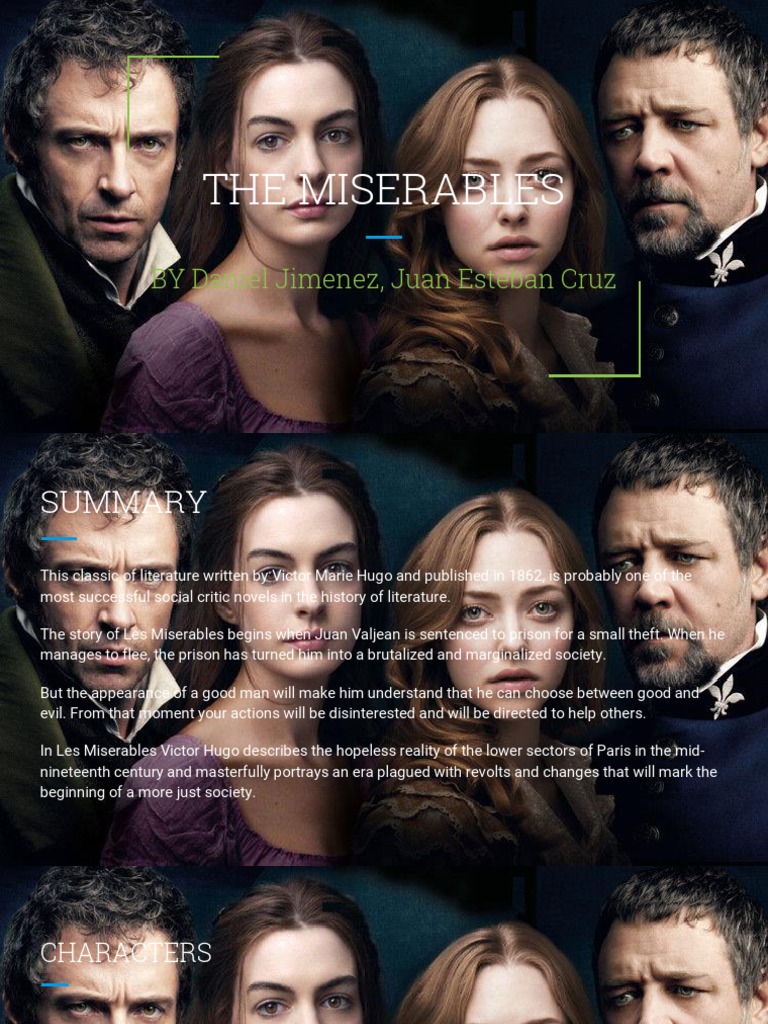 The Struggle for Redemption An Analysis of Victor Hugo's Classic Novel Les Miserables PDF
