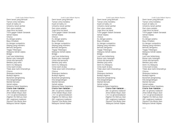 Lirik Lagu Sehati Sejiwa Pdf