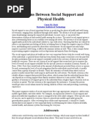 Relations Between Social Support and Physical Health (1)