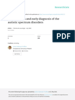Identification and Early Diagnosis of The Autistic Spectrum Disorders