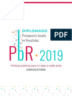 Diplomado PbR 2019. Convocatoria