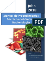 Manual de Procedimientos Técnicos Del Área de Bacteriología Final