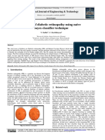 Analysis of Diabetic Retinopathy Using Naive Bayes Classifier Technique