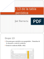 Grupo 13 de La Tabla Periódica