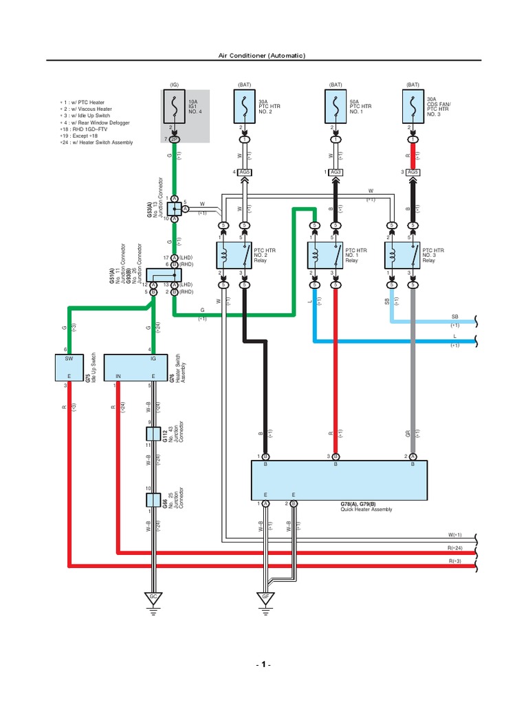 Car AC System Wiring Diagram | PDF | Electromechanical Engineering ...