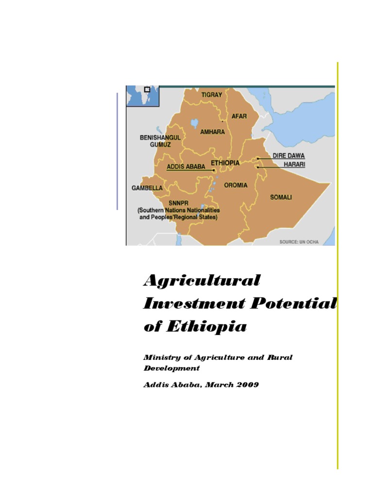 Ethiopian Agricultural Investment Potential Livestock Agriculture