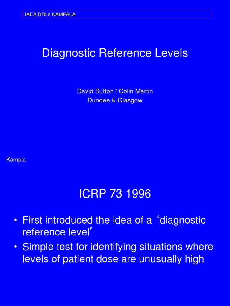 Diagnostic Reference Levels Guide | PDF | Radiography | Radiology
