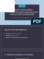 Metode Pencarian Kerusakan Macam-Macam Peralatan Elektronik