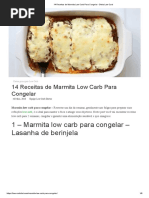 14 Receitas de Marmita Low Carb Para Congelar - Dieta Low Carb