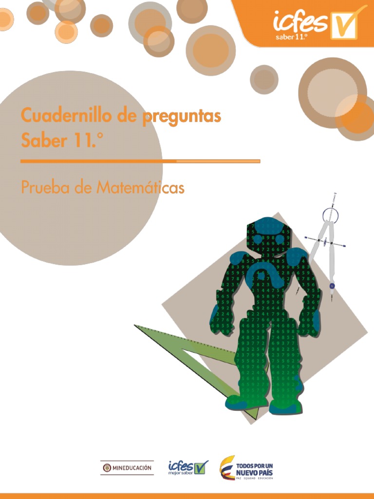 Cuadernillo de Preguntas Saber 11 - Matemáticas | PDF | Pi | Índice de ...