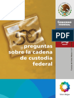50 Preguntas Sobre La Cadena de Custodia& PDF