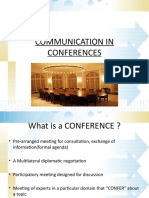 Conference Communication