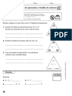 Familias de Operaciones y Familias de Números: Practica