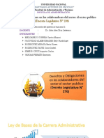 Derechos y obligaciones de los servidores públicos en el sector público (Decreto Legislativo N° 276