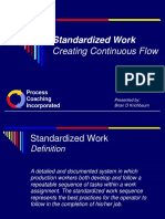 Standardized Work: Creating Continuous Flow