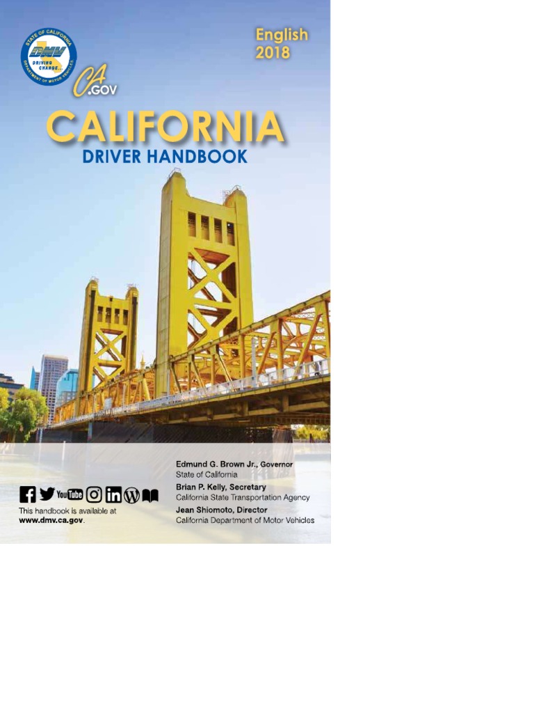 CA Driver Manual PDF PDF