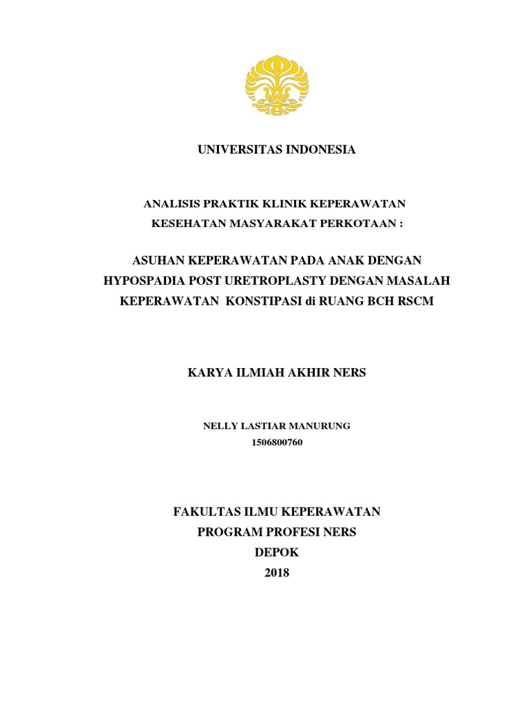 Contoh Karya Ilmiah Ners Kin Nelly Lastiar