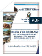 Directiva #006-2019-Desarrollo Semestre Academico 2019-B
