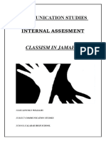 Communication Studies Internal Assesment