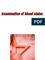 Examination of Blood Stains