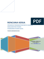9.3.3.3 Dokumen Rencana Kerja Peningkatan Mutu Klinis Dan Keselamatan Pasien PKM Dumai Kota 2016