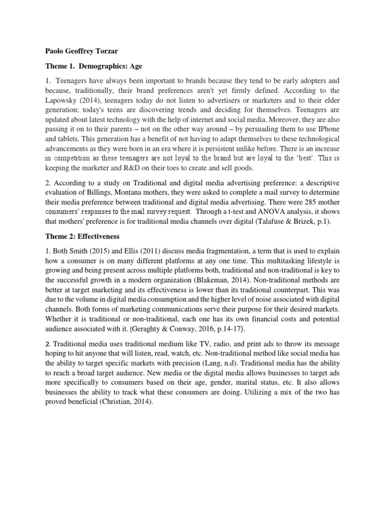 Teenagers and Media Advertising Trends | PDF | Mass Media | Credibility