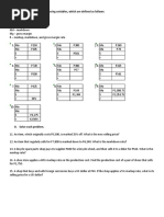 A. Find The Values of The Missing Variables, Which Are Defined As Follows