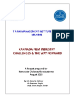 Kannada Film Industry Challenges The Way Forward TAPMI Manipal PDF