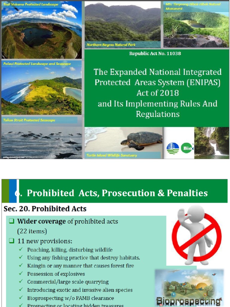 Prohibited Acts and Penalties under RA 11038 | PDF | Environmental ...