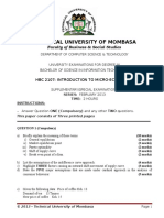 Introduction To Micro-Economics HBC 2107