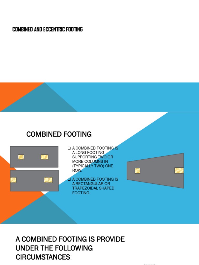 Combined and Eccentric Footing | PDF | Column | Beam (Structure)