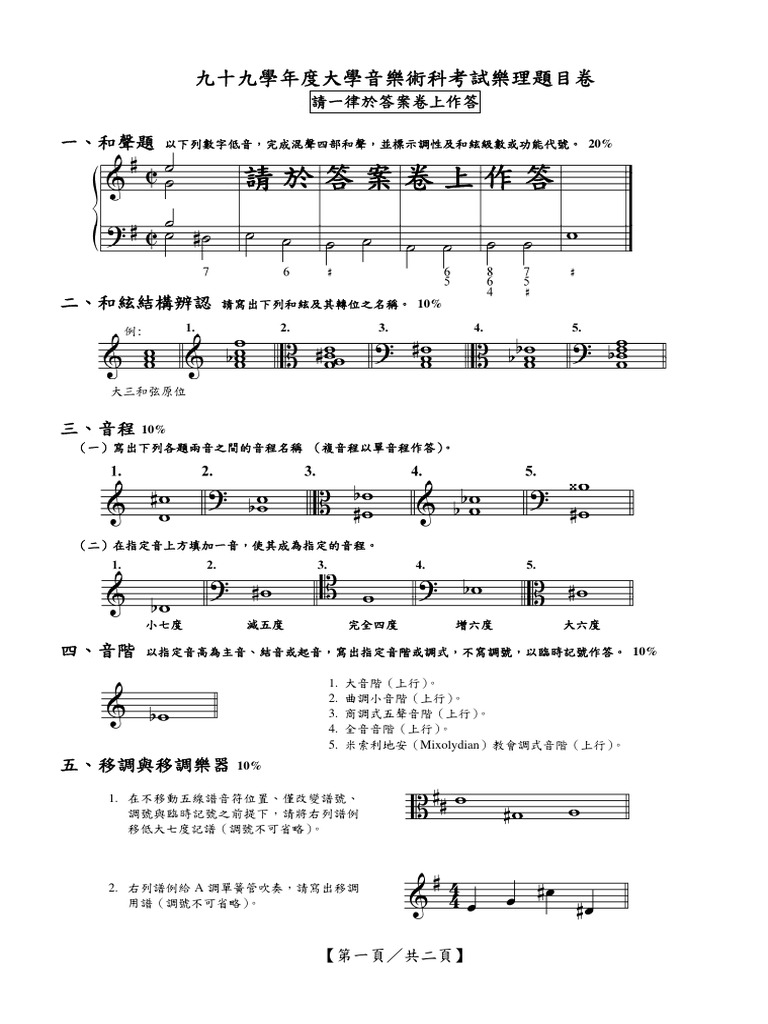 99樂理