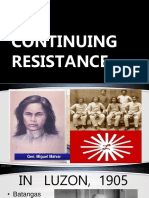 Continuing Resistance