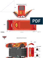 Pixar Cars 2 Lightning Mcqueen 3d Papercraft FDCOM