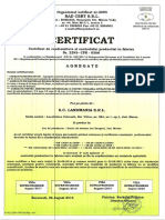 Certificat BUN Landamania-Agregate