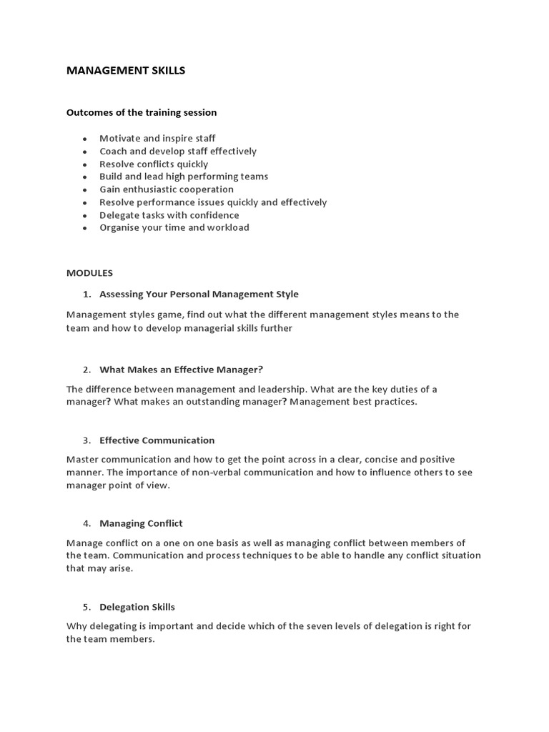 Effective Team Management Skills | PDF | Career & Growth | Self-Improvement
