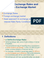 Lecture 2: Exchange Rates and The Foreign Exchange Market: Topics