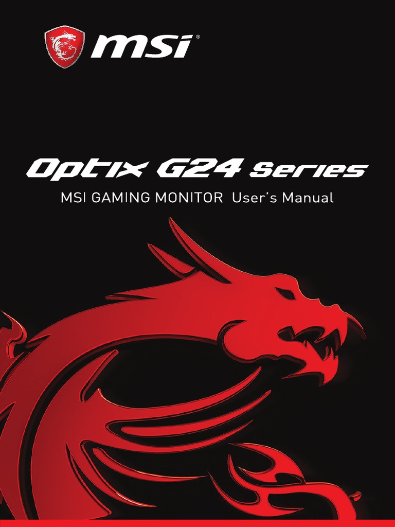 Msi Optix Series Manual Pdf Download – RUAUE