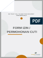 18. Form Izin Atau Permohonan Cuti