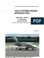 Aerospace Systems Design: AERO 4003 - Fall 2018 P V Straznicky