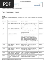 Data Consistency Errors