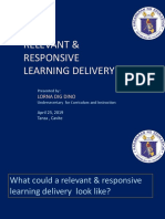 Relevant & Responsive Learning Delivery