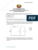 Circuitos RC e RL exercícios