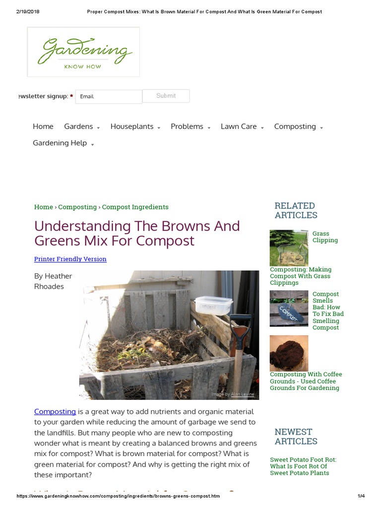 Understanding The Browns and Greens Mix For Compost Whib M Ilfc