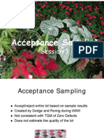 3 Acceptance Sampling