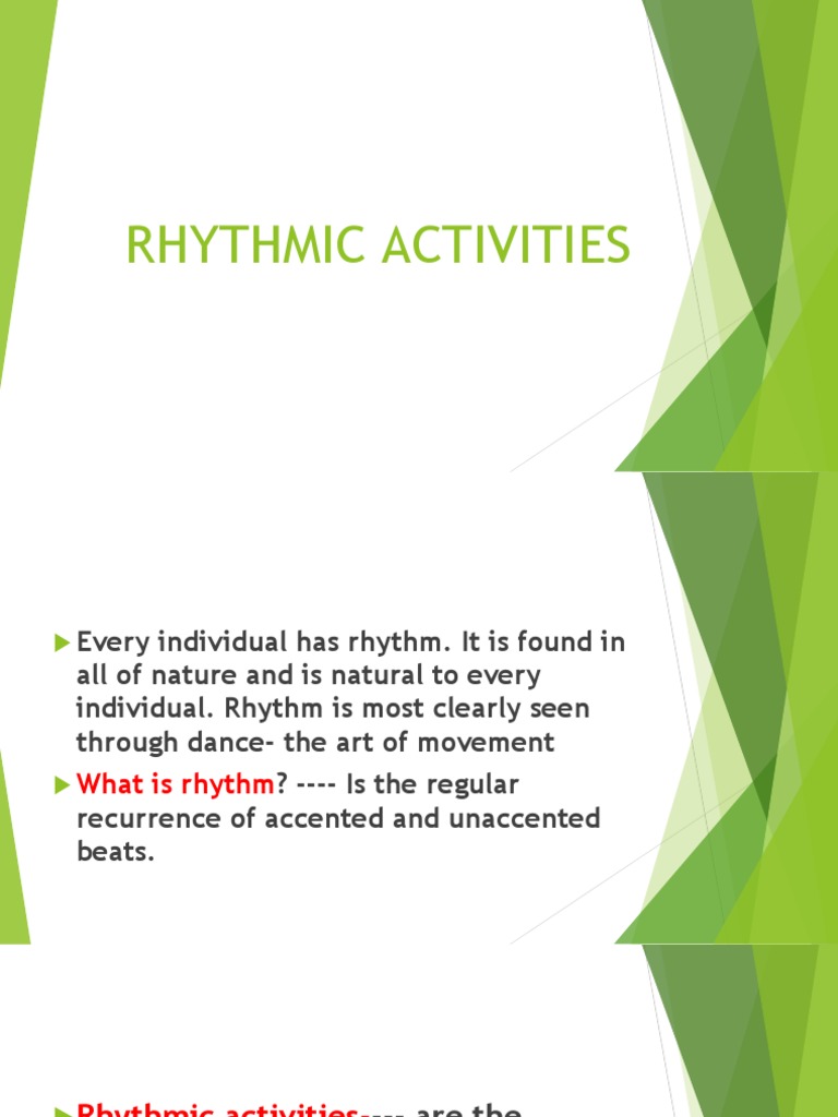 Understanding Rhythmic Activities | PDF | Rhythm | Music Theory
