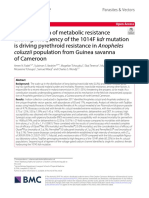 A Combination of Metabolic Resistance and Kdr Resistance in an Coluzzi Wild