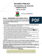 Concurso Público para Engenheiro Civil na Prefeitura de Araquari